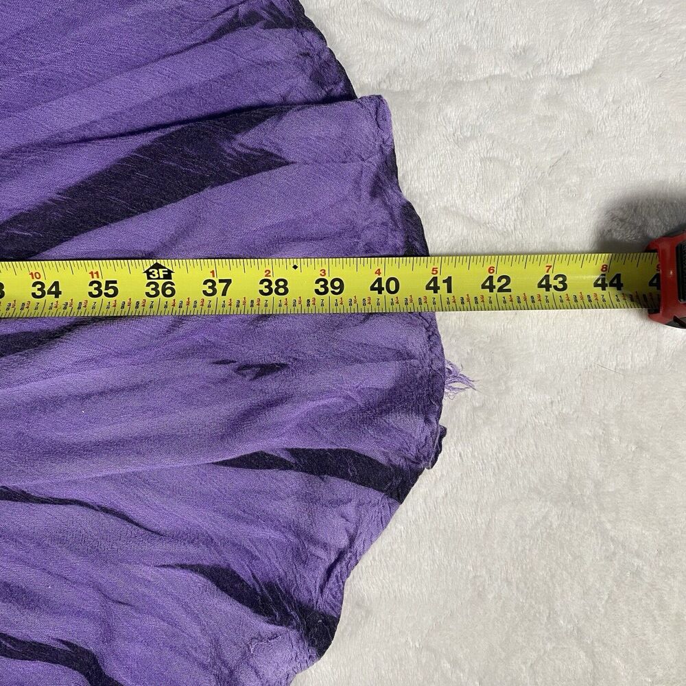 Advance Apparels TieDye Halter Dress Pleated FairyGrunge Purple Black Women's OS - Picture 7 of 7